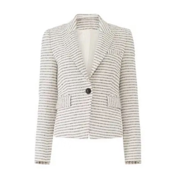 NWOT Veronica Beard Hirizontal Striped Blazer - Picture 1 of 7